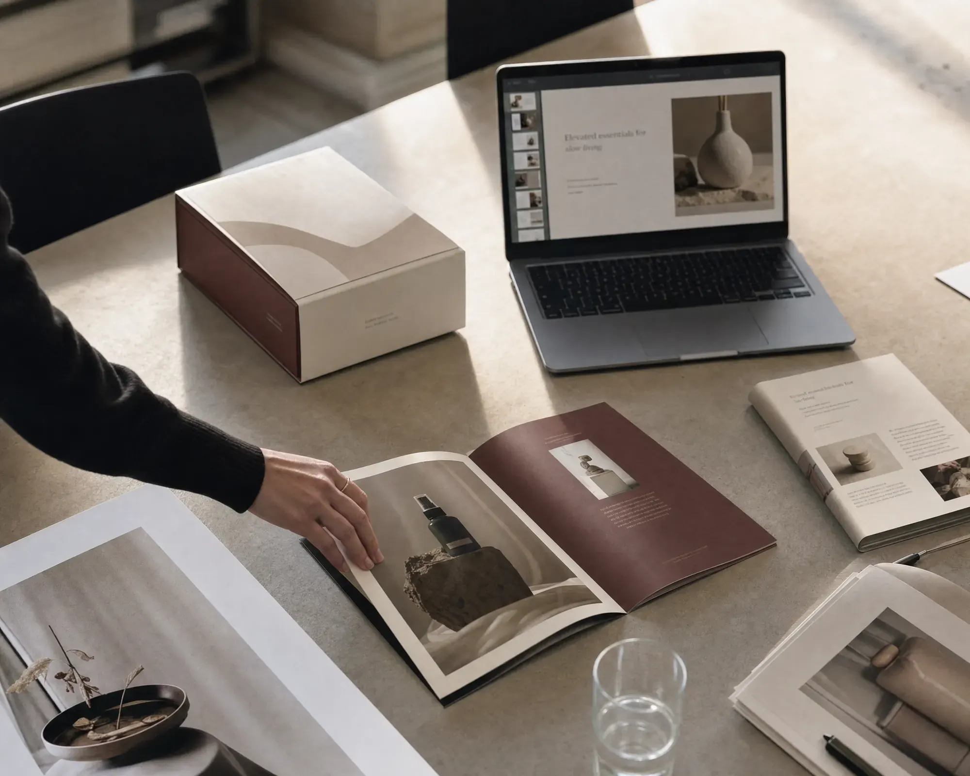 Packaging, brochures, and product photography for a Chinese exporter, built for Western buyers