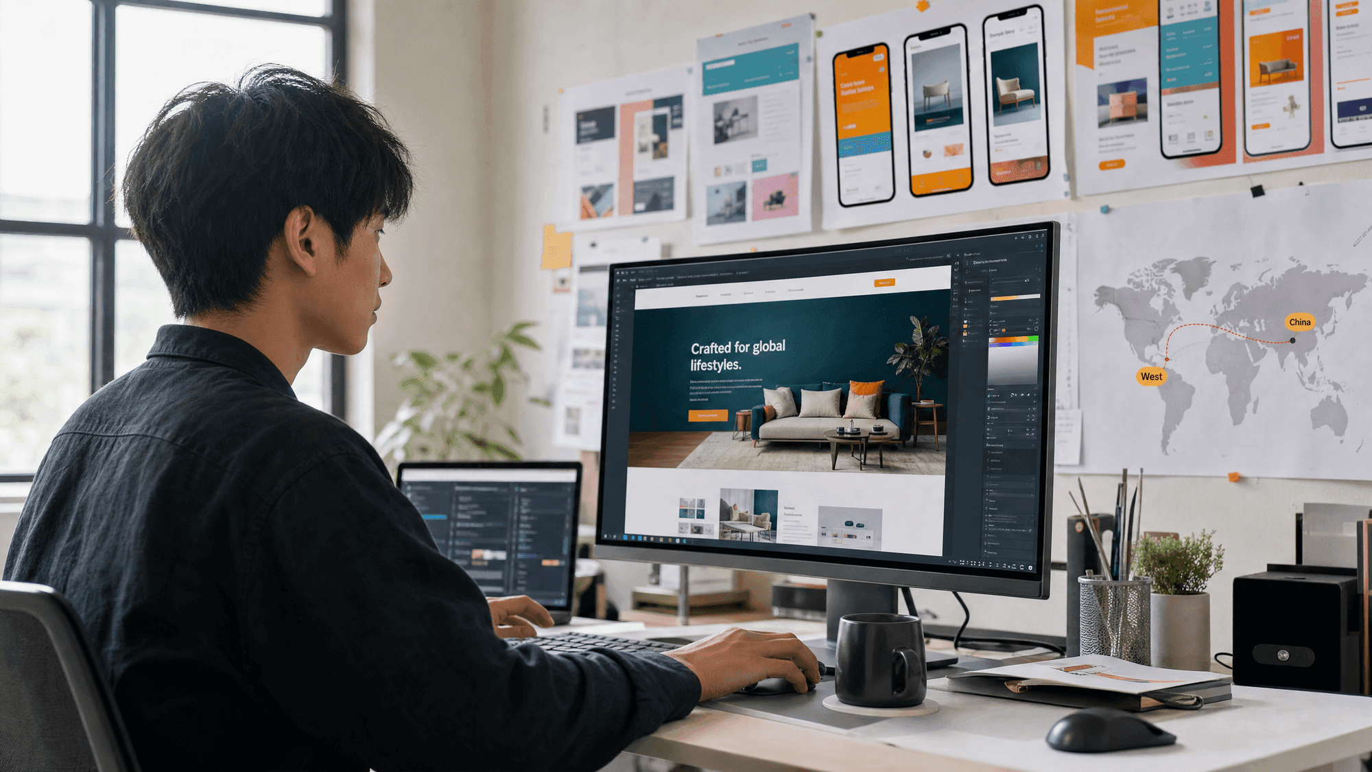 A website designed for Western buyers, built for a Chinese company going overseas