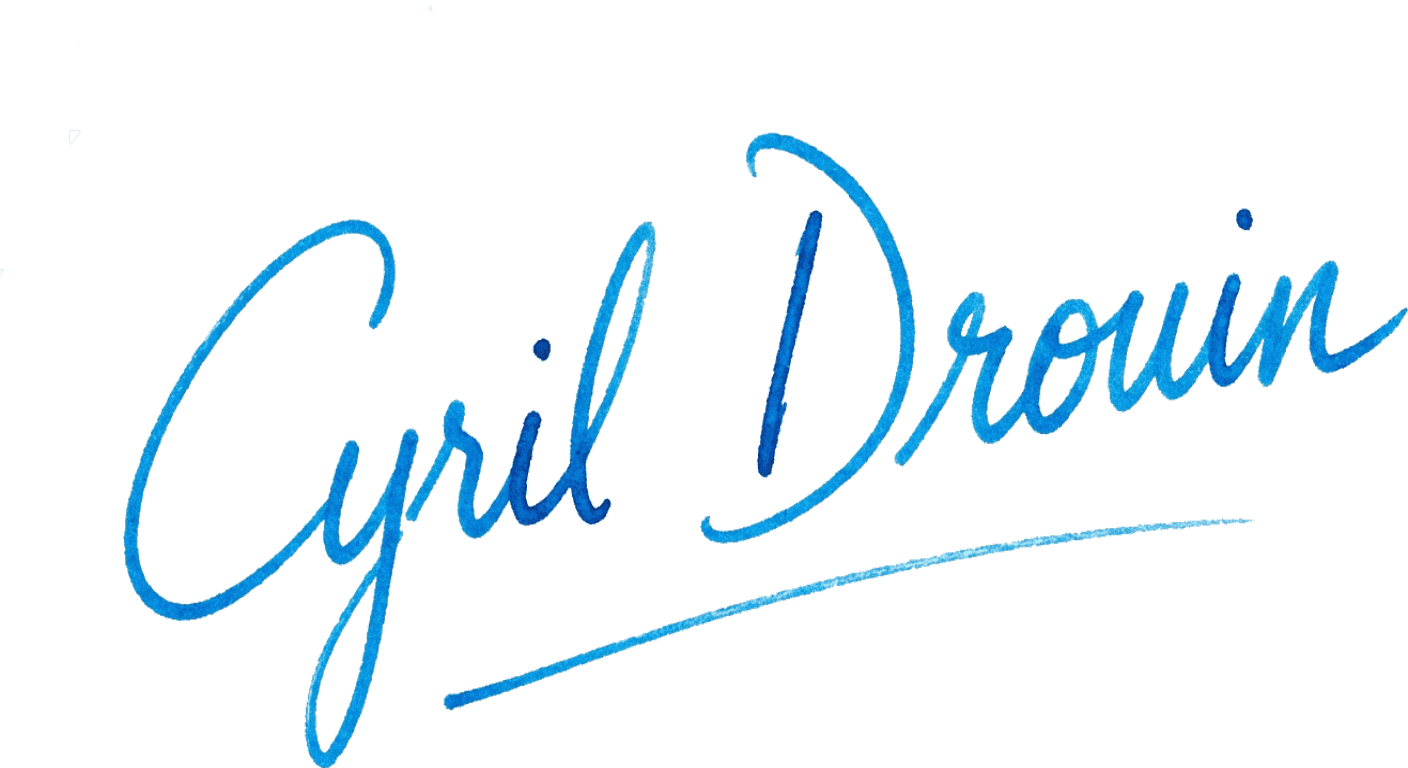 Cyril Drouin's handwritten signature